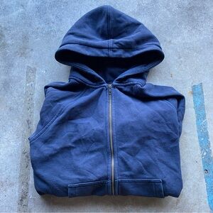 Flint and Tinder 10-Year Full Zip Hoodie Made in USA Navy
